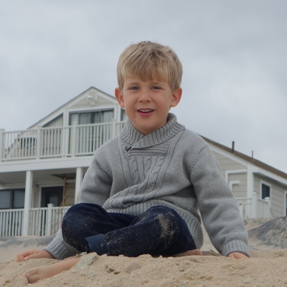 Cable knit shawl collar sweater - Picture 6 of 6